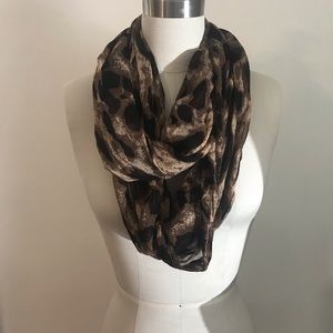Cheetah print infinity scarf